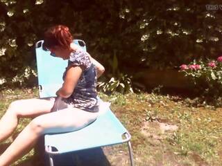 Nicoletta Wears a Large Diaper in a Public Garden: sex clip 76