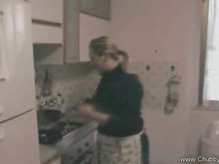 Italian Novice Funtime In Kitchen