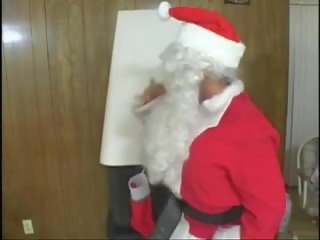 Fatty Gives Santa Her Cookies For Man Milk